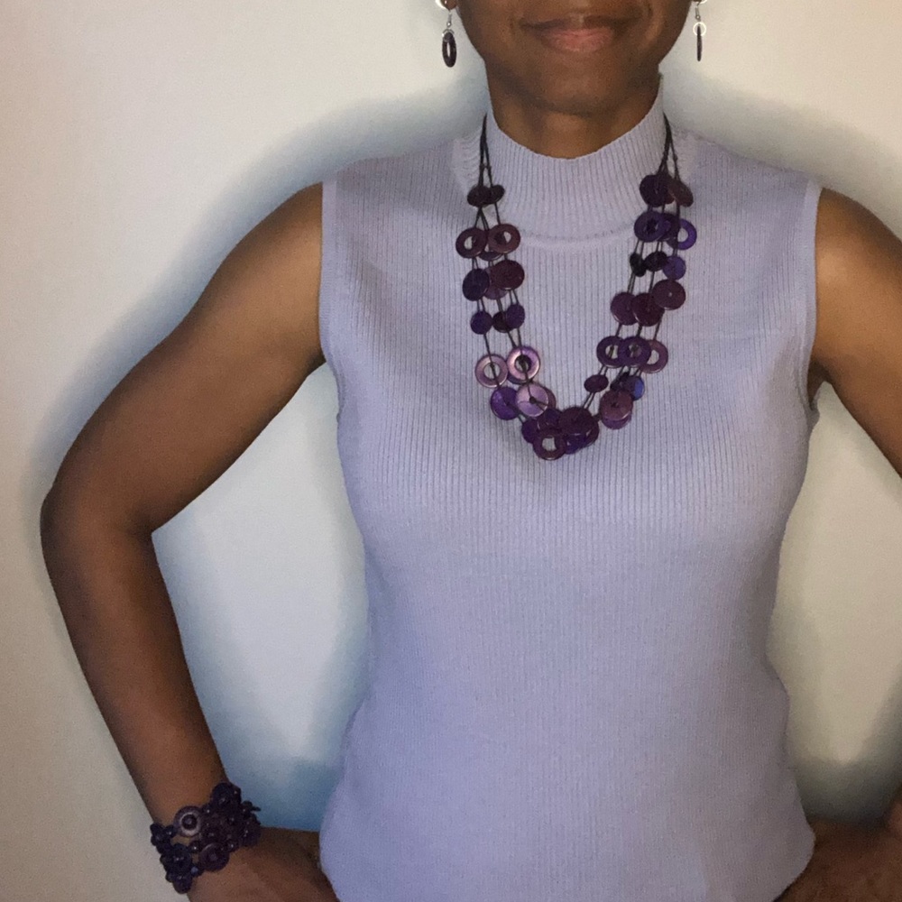 Purple Circle Jewelry